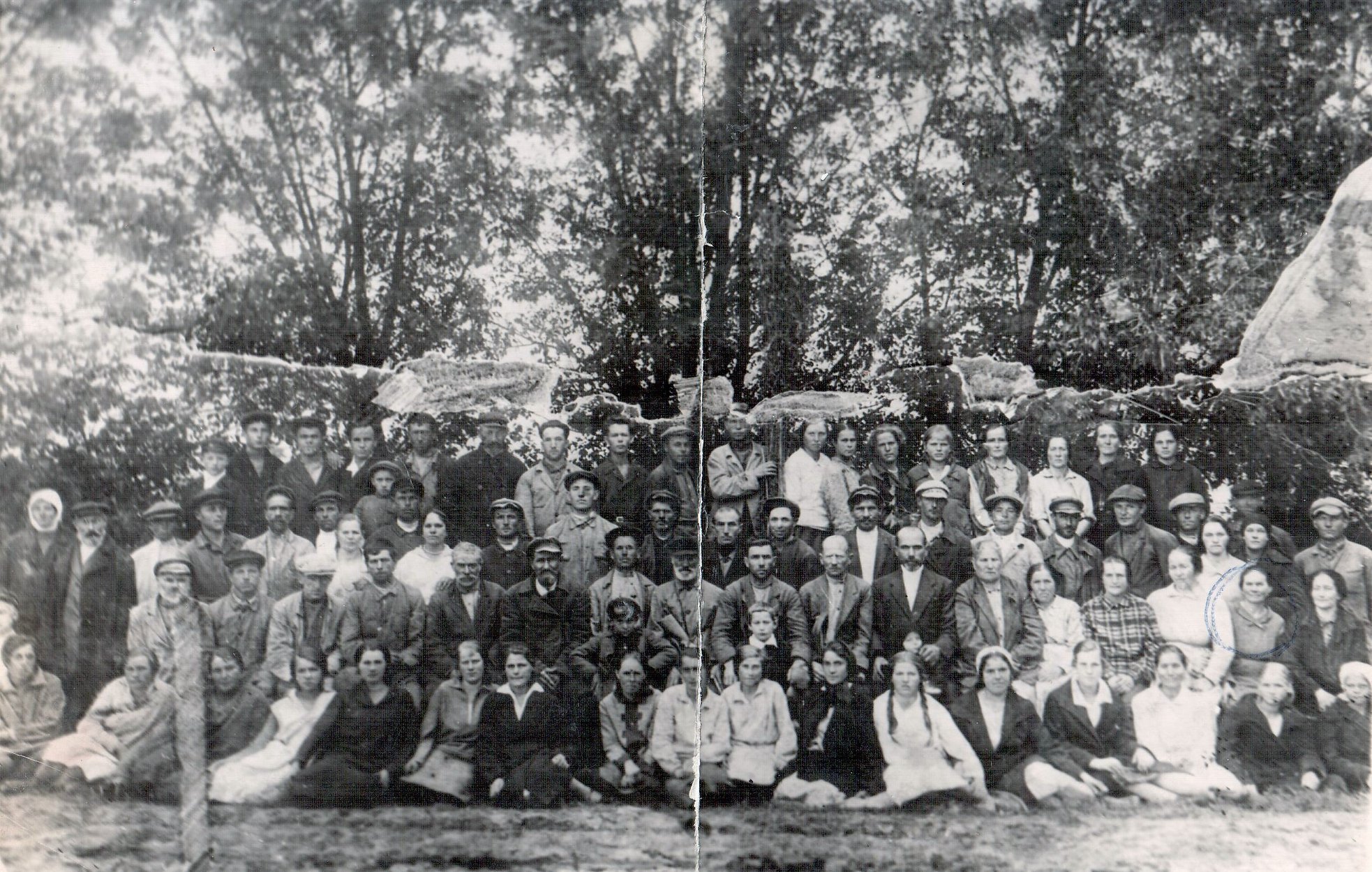 Колгоспники колгоспу “Трудовик” (переважно євреї), 1934-1935 рр.